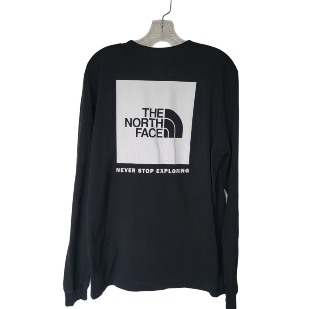 The North Face 100% Cotton Men's Black Long Sleeve Shirt Large